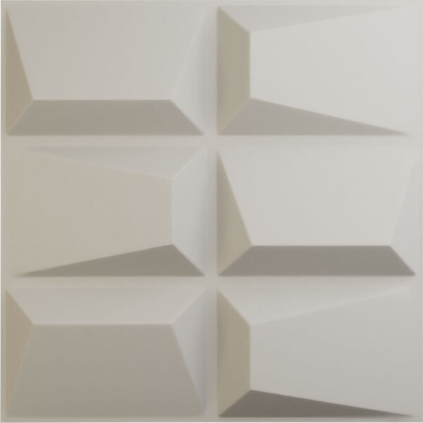 Ekena Millwork 19 5/8in. W x 19 5/8in. H Stratford EnduraWall Decorative 3D Wall Panel Covers 2.67 Sq. Ft. WP20X20STGBW - main